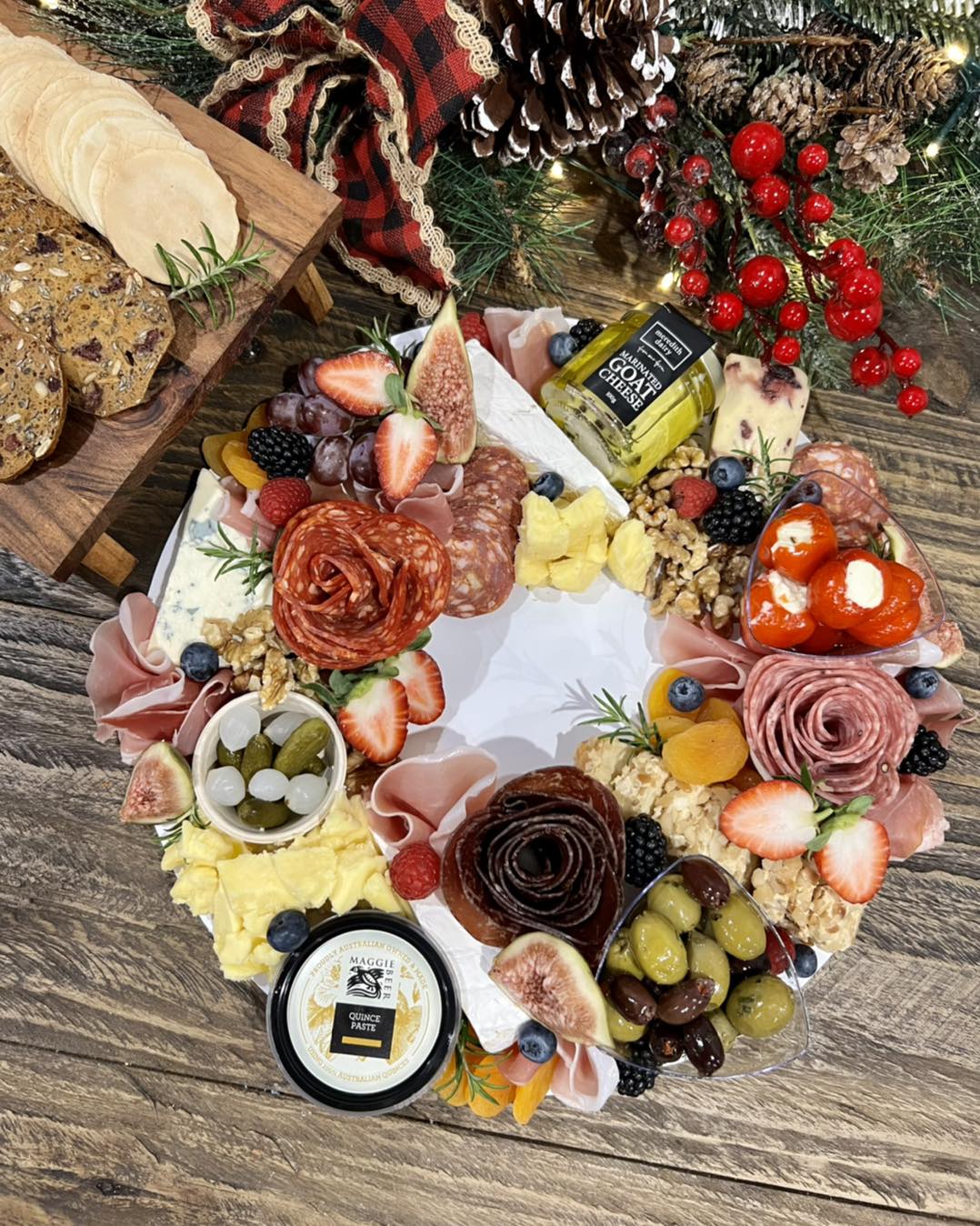 Charcuterie Christmas Wreath